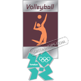 London 2012 Volleyball Pictogram Pin