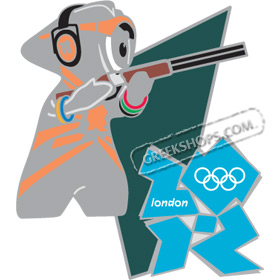 London 2012 Mascot Wenlock Shooting Pin