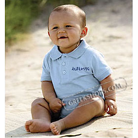 Leventis Short Sleeve Polo Onesie