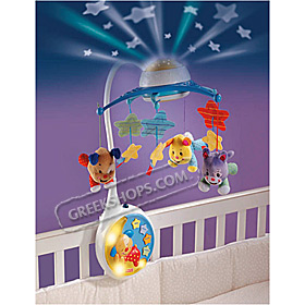 Fisher-Price Lil Laugh and Learn Sweet Moon Dreams Mobile with Greek lullabies