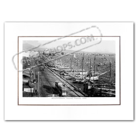 Vintage Greek City Photos Macedonia - Salonica, Waterfront - Leoforos Nikis - White Tower (1925)