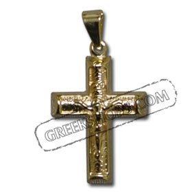 18K Gold Baptismal Cross P201