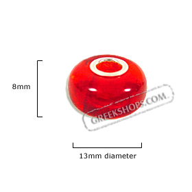 Pandora - Style Natural Amber Bead - Red Amber (13mm)