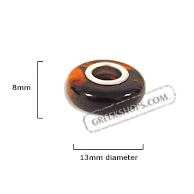 Pandora - Style Natural Amber Bead - Cognac Amber (13mm)