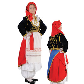 Greek Traditional Costume Ponte Girl Pontia 6-12 Years old CODE MARK617 