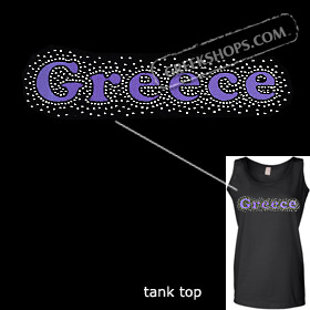 Metal Studded Tank Top - Greece Style T6683