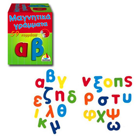 Greek Alphabet Magnets with Lowercase Letters - Ages 4+