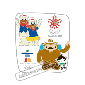 LIMITED EDITION Vancouver 2010 Calgary-Vancouver Mascot Bridge Pin