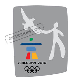 Vancouver 2010 Silver Man & Eagle Stone Pin