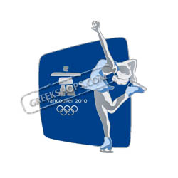 Vancouver 2010 Silhouette Figure Skating Pin