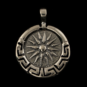 Sterling Silver Pendant - Vergina Star (23mm)
