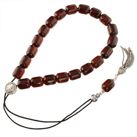 Natural 100% Amber Particle Cherry Worrybeads approx. 42gr. AMD12