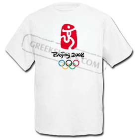 Beijing 2008 White Tshirt Clearance 30% off