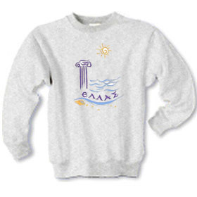 Greek Island Hellas Children's Sweatshirt Style 135B
