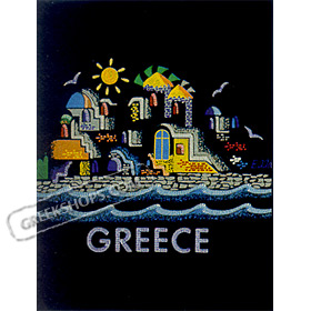 Greek Island Homes Sweatshirt Style 1152