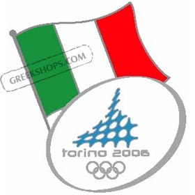 Torino 2006 Italian Flag Pin