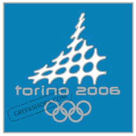 Torino 2006 2 Color Square Pin