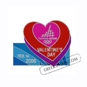 Torino 2006  Happy Valentine's Day Pin
