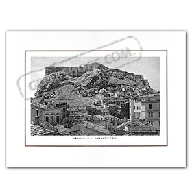 Vintage Greek City Photos Attica - City of Athens, Acropolis (1920)