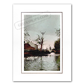Vintage Greek City Photos Attica - City of Athens, Kifisos River (1910)