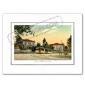 Vintage Greek City Photos Attica - City of Athens, Ambelokipoi (1907)