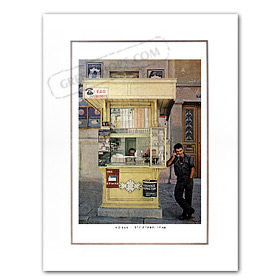 Vintage Greek City Photos Attica - City of Athens, Kiosk / Periptero (1960)
