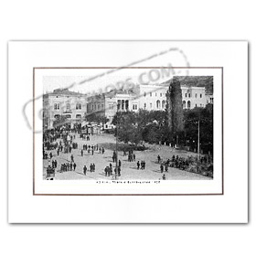 Vintage Greek City Photos Attica - City of Athens, Syntagma Square (1905)