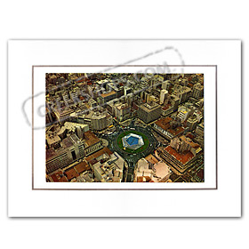Vintage Greek City Photos Attica - City of Athens, Omonia Square (1970)