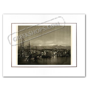 Vintage Greek City Photos Peloponnese - Achaia, Patras, port view (1924)