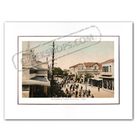 Vintage Greek City Photos Peloponnese - Messinia, Kalamata, Pano Platia (1904)