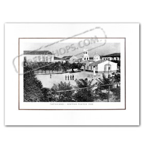 Vintage Greek City Photos Peloponnese - Messinia, Gargalianoi, Central Square (1920)