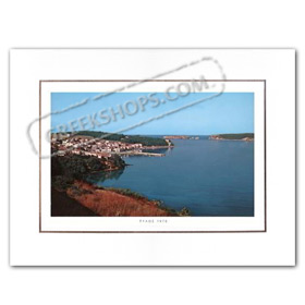 Vintage Greek City Photos Peloponnese - Messinia, Pylos, City View (1970)