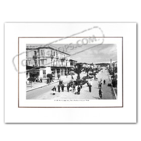 Vintage Greek City Photos Peloponnese - Lakonia, Sparti, Leoforos Con. Palaiologou (1948)