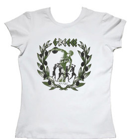 Olive Branches and Discus Womens Tshirt Style 10019b