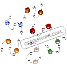 Sterling Silver Begleri Small Beads (choice of color)