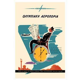 Vintage Greek Advertising Posters - Olympic Airways 1960s