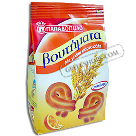 Papadopoulos Traditional Greek Voutimata Cookies - Orange Flavor 330g