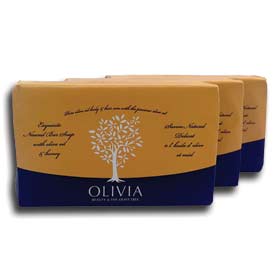 Papoutsanis Olivia Natural Greek Soap with Olive Oil & Honey, 3-pack