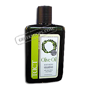 Tact Pure Olive Oil Moisturizing Shampoo with Cotton Extract and Rice Protein (8.45oz)