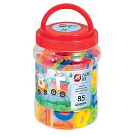 85 Magnetic Greek Letters, Upper and Lower Case. Ages 3yrs+