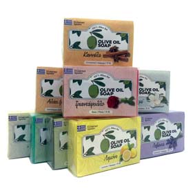 Natural Greek Olive Oil Soap 100gr bar in 11 Scent Choices