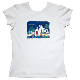 Greeek Islands Womens Tshirt Style 105b
