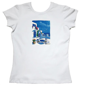 Greeek Islands Womens Tshirt Style 53b
