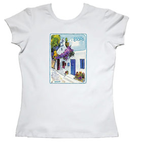 Greeek Islands Womens Tshirt Style 69b
