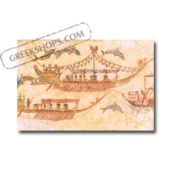 Picture Magnet : Akrotiri Trireme Fresco