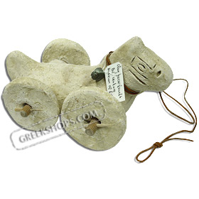 Ancient Greek Clay Horse toy replica, 4th Century BC, National Archaeologican museum of Athens