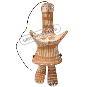 Ancient Greek Jointed Athena Doll (Daidali) replica, National Archaelogican museum of Athens