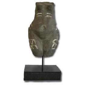 Neolithic Dark Terracota Standing Female Figurine 15cm (2.75 in)