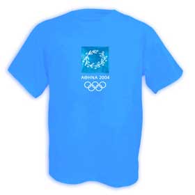 Athens 2004 Blue-Youth T-shirt -  SALE! Small Available