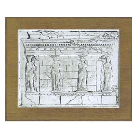 Kariatides Silver Engraving Wall Decoration